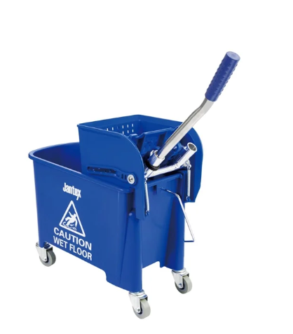 Jantex Kentucky Mop Bucket and Wringer 15Ltr Blue