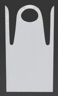 Disposable Bib Aprons White (100 Pack)