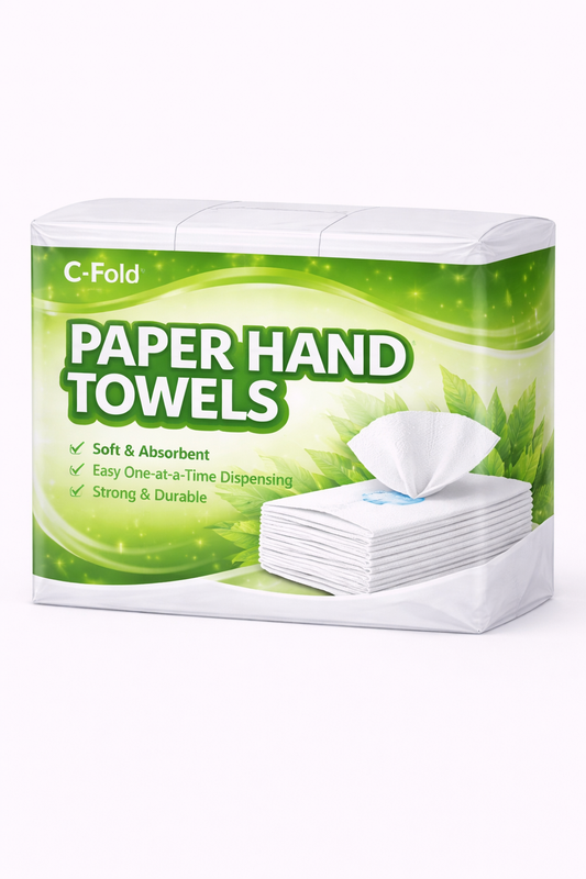 C Fold Paper Hand Towels White 2-Ply (Qty: 1188 TOWELS)