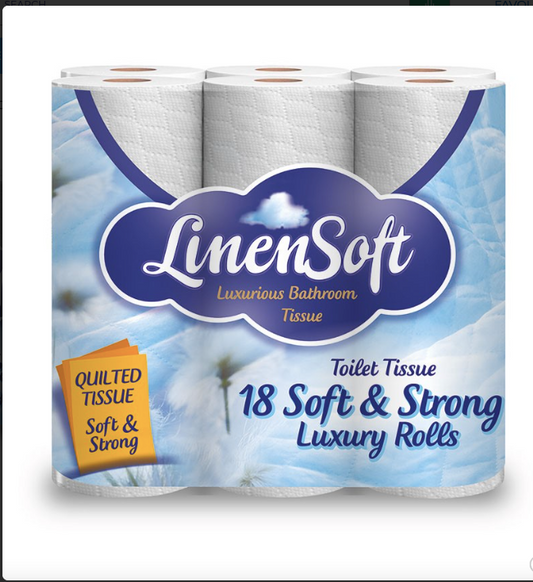 SOFT 18 TOILET ROLLS 2PLY
