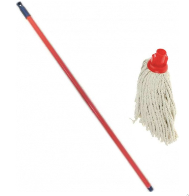 COTTON MOP & HANDLE 250GRM