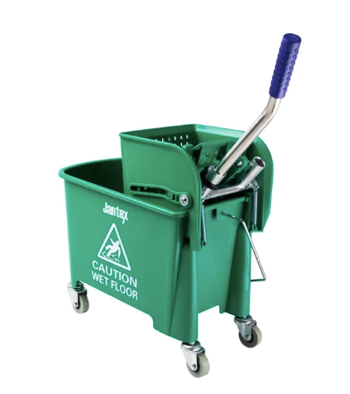 Jantex Kentucky Green Mop Bucket and Wringer 15Ltr