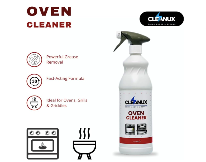 Oven Cleaner Spray 1L - BBQ, Grill Cleaner, Grime and Grease Remover