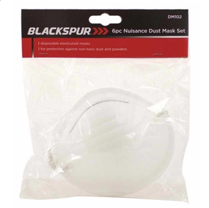 BLACKSPUR DUST MASK 6PC
