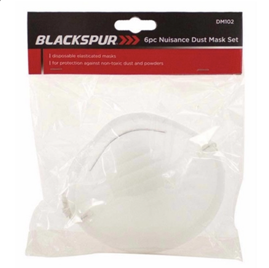 BLACKSPUR DUST MASK 6PC