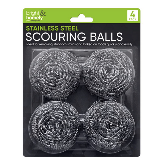 STAINLESS STEEL SCOURER 4 PIECES