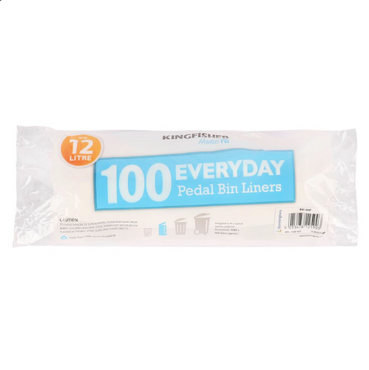 KINGFISHER BIN LINER PEDAL 100 BAG PK5