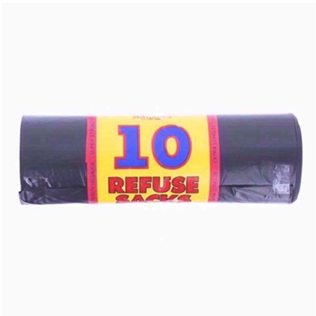 ROYAL MARKET BIN LINER BLACK 10 BAGS PK10 18CM X 29CM X 39CM