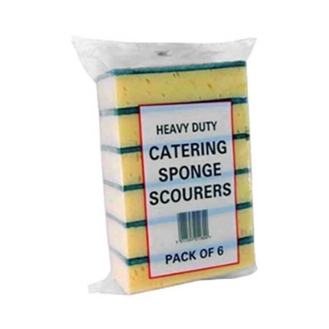 SUPERBRIGHT SPONGE CATERING 6 SCOURER